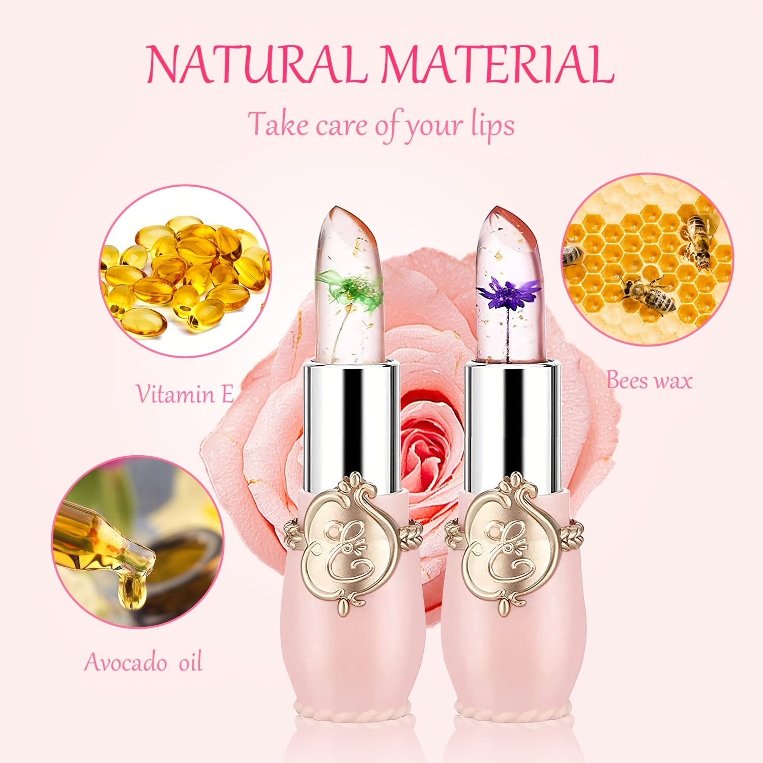 6 Pcs Moisturizing Temperature Changing Jelly Lipstick - Long Lasting Nourishing Lip Balm With Peach Flavor Valentine's Day Gifts