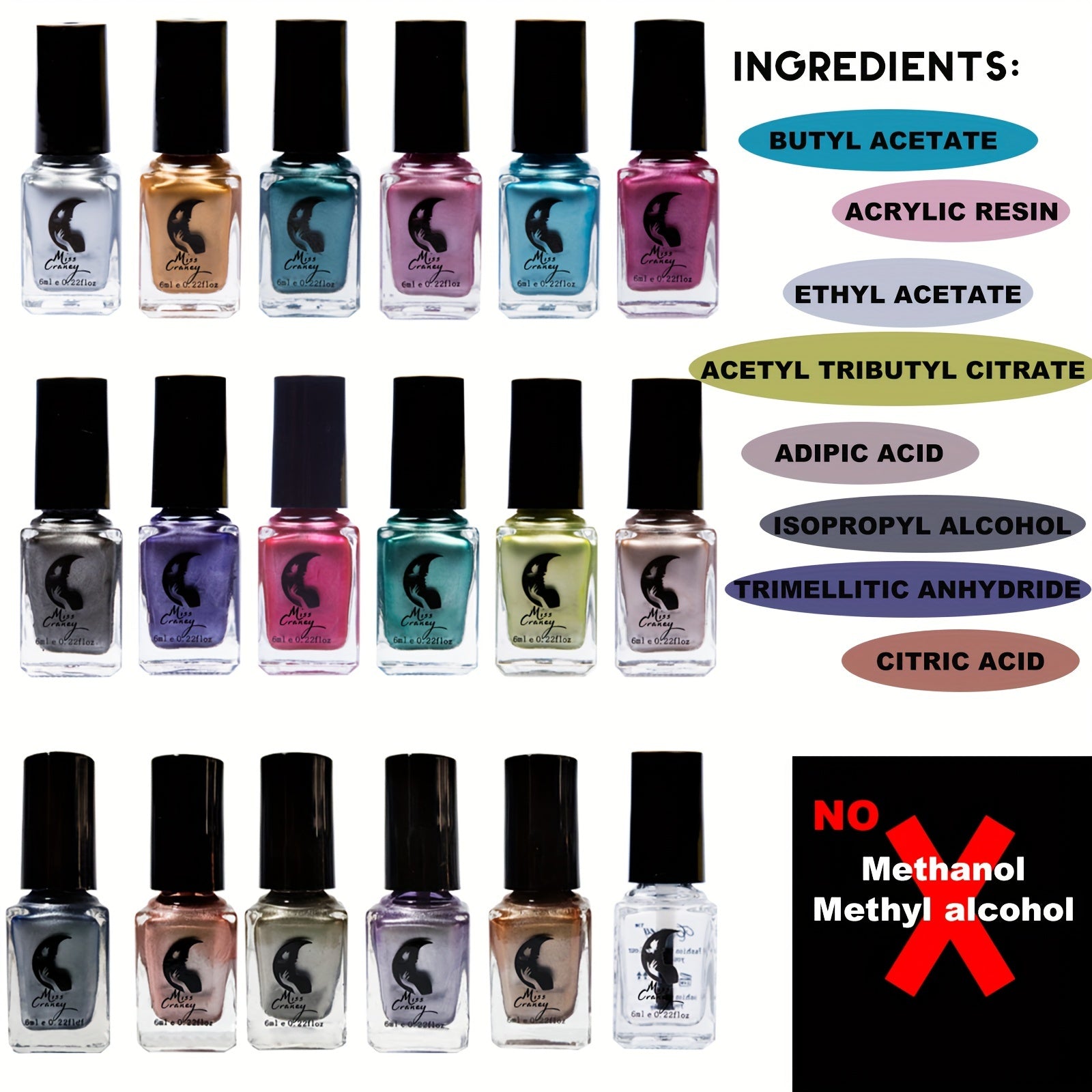 Metallics Gel Nail Polish Mirror Sense Multi-Color Nail Polish For Women Girl As Makeup Tool Manicure Supply