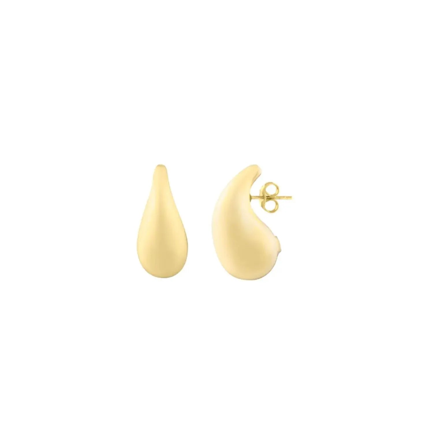 UD2 14k Yellow Gold Raindrop Stud Earrings Trendy Butterfly Shape with Diamond and Zircon for Engagement or Gift