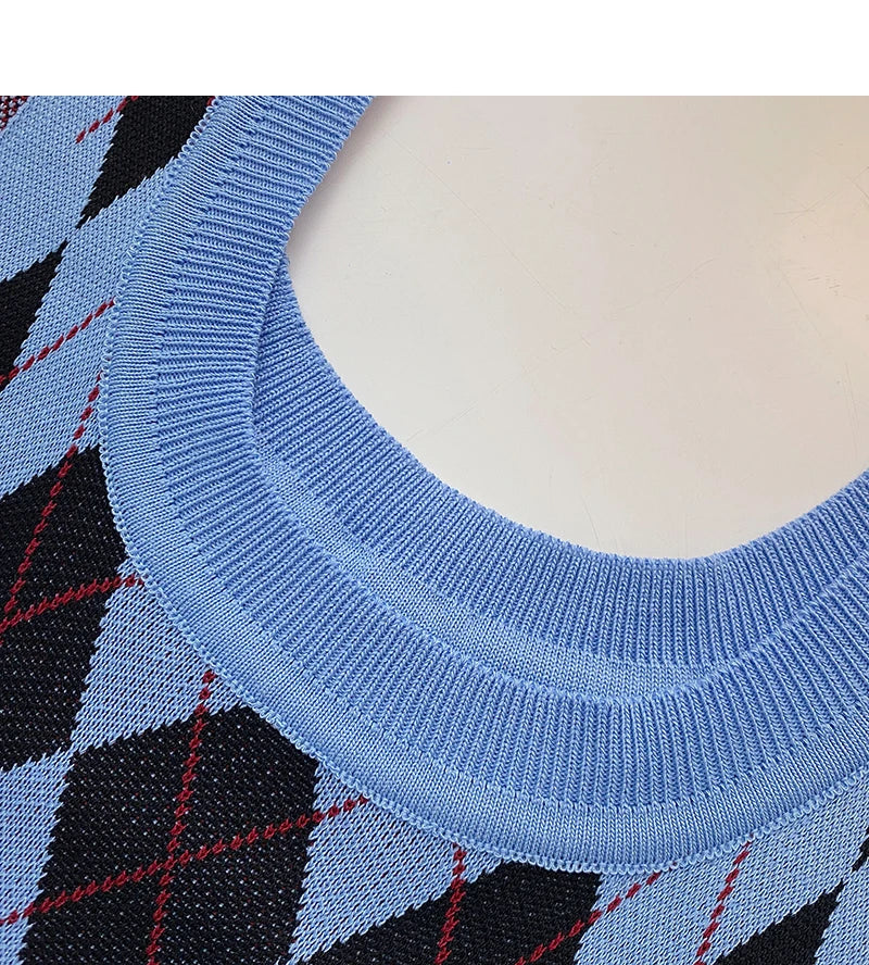HELIAR Women Plaid Tank Tops Backless Cute Camis Female Crop Tops Knitted Tops Women Crop Tank Tops 2025 Summer