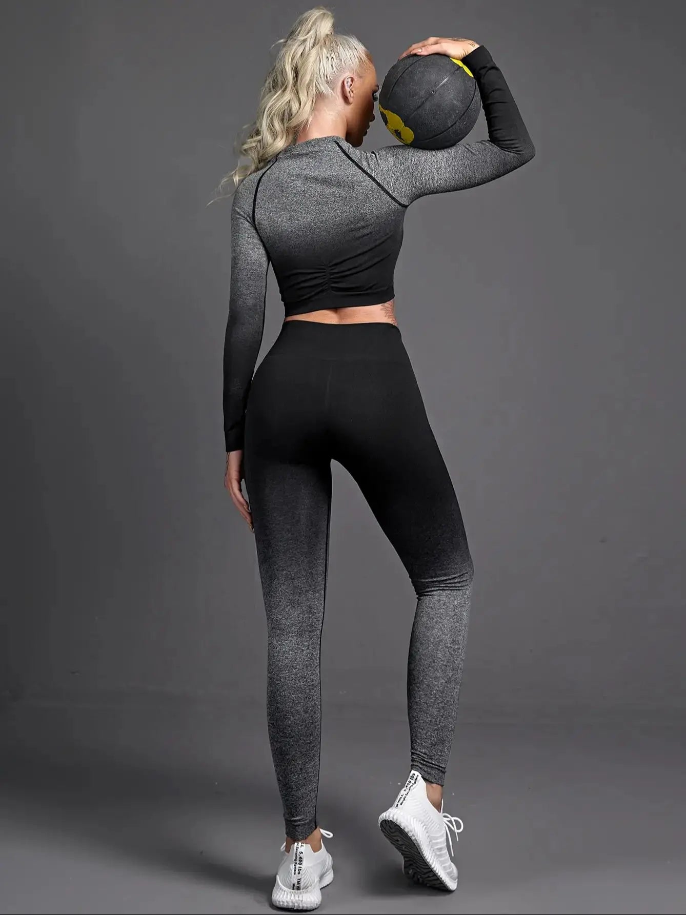 Women's 2-Piece Activewear Set - Breathable Short Sleeve Yoga Top & Flexible High Waist Leggings - Perfect for Workouts & Runnin