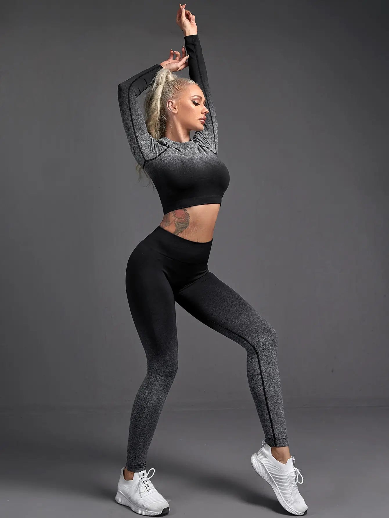 Women's 2-Piece Activewear Set - Breathable Short Sleeve Yoga Top & Flexible High Waist Leggings - Perfect for Workouts & Runnin