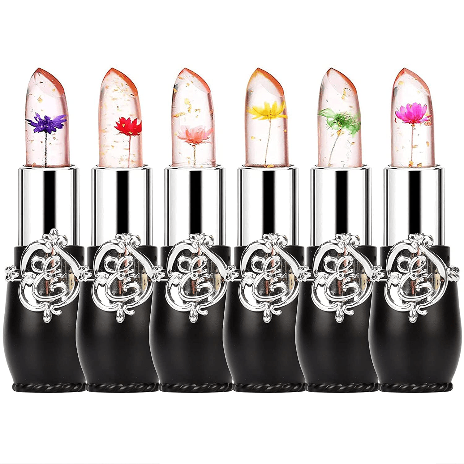 6 Pcs Moisturizing Temperature Changing Jelly Lipstick - Long Lasting Nourishing Lip Balm With Peach Flavor Valentine's Day Gifts